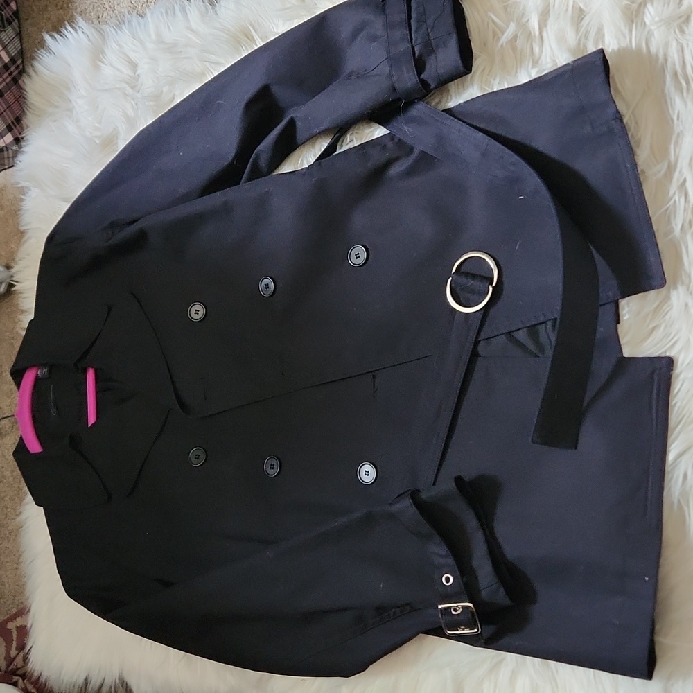Black pea coat - Size 8